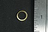 10pc SOLID RAW BRASS SMOOTH 9mm THIN WASHER RING BEAD LOT W02-10